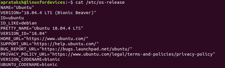 Linux Version Os Release