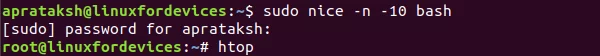 Nice Command Set Bash