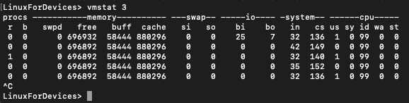 Vmstat 3