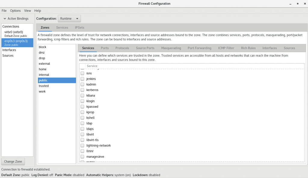 Firewall Config