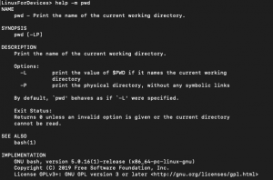 Help command in Linux - LinuxForDevices