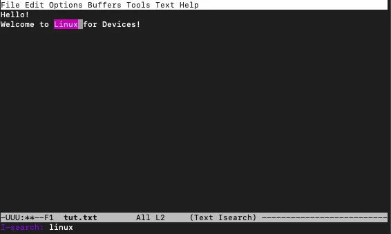 Linux Search