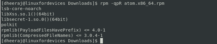 Rpm Checking Dependencies