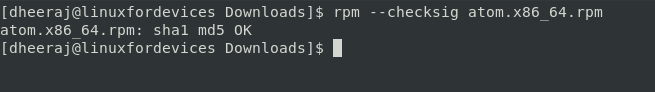 Rpm Checking Signature