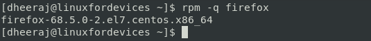 Rpm Query Command