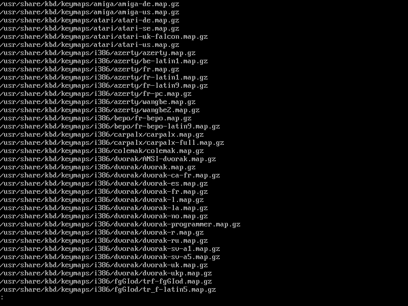 Listing Keyboard Layout