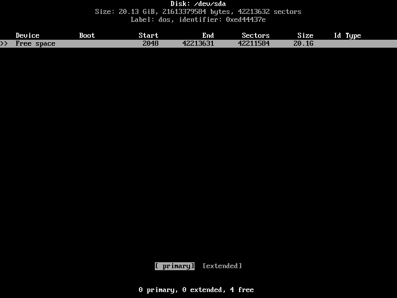 Making Primary Partition