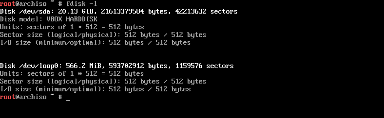 Running Fdisk L