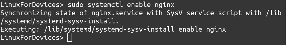 Enable Nginx