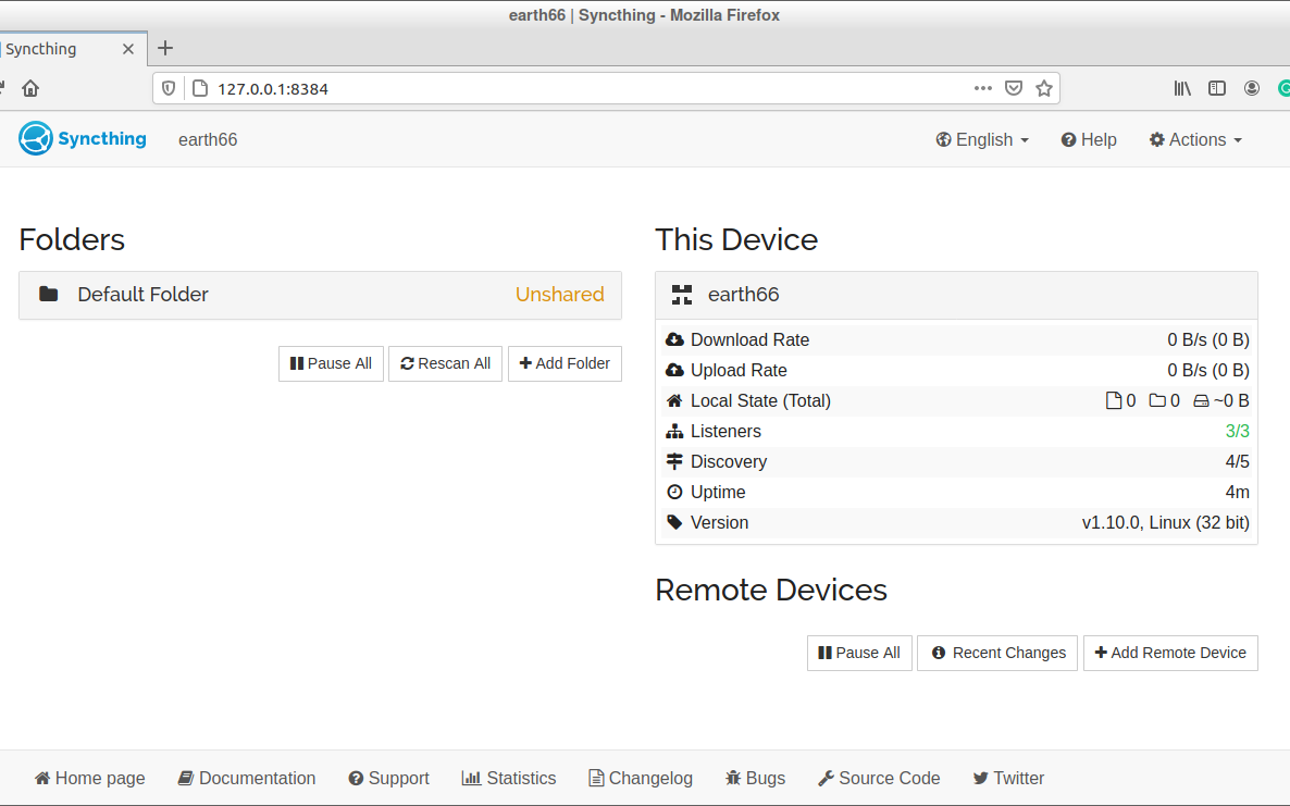 Syncthing Web Ui