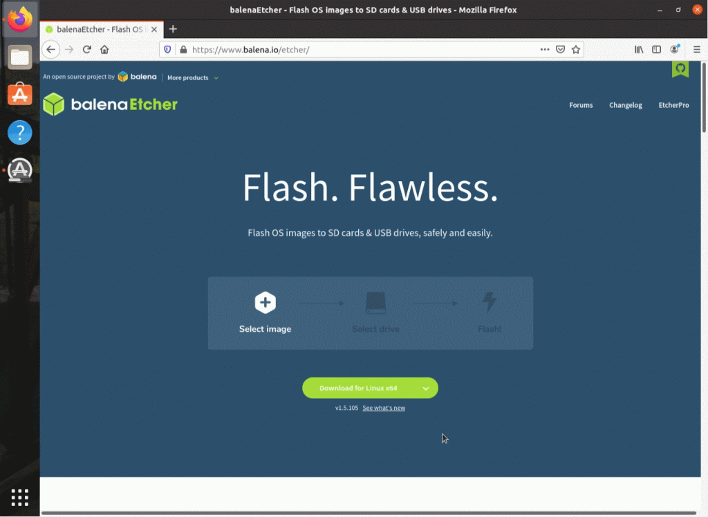 Etcher Download Page  Install Etcher on Ubuntu