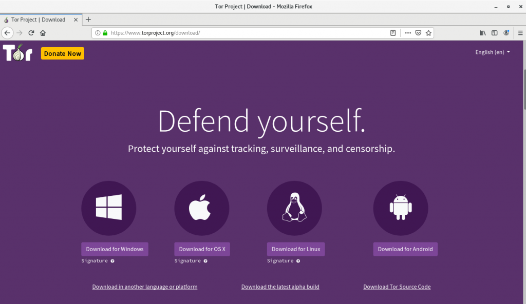 Tor Download Page