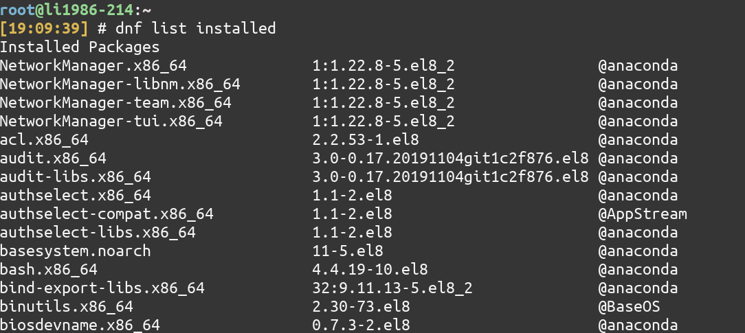 Dnf List Installed
