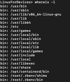 Whereis Lookup Paths