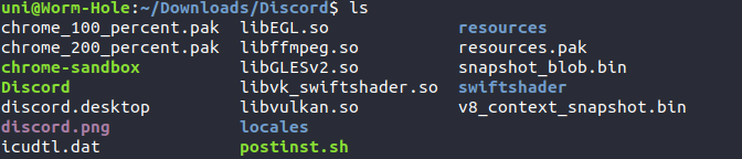 Ls Into Discord Folder