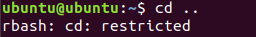 Cd Command Restricted In Rbash