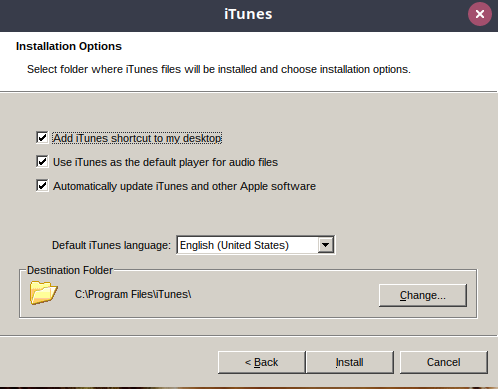 ITunes Installation