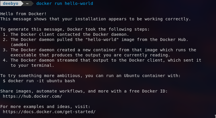 Docker Hello World