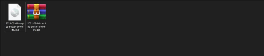 Extracted Raspbian Zip Archive 1