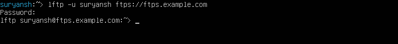 Ftps Login FTPS on Ubuntu