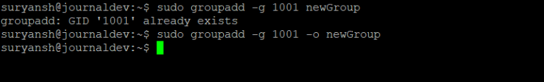 The groupadd command in Linux - A complete guide - LinuxForDevices