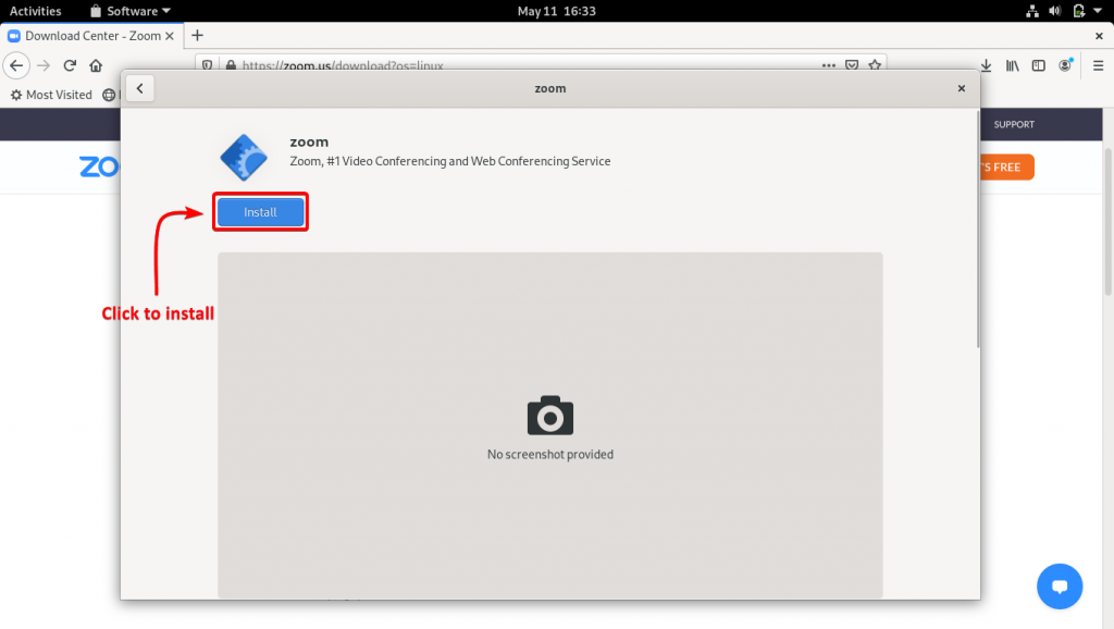 Click Install To Install Zoom 2