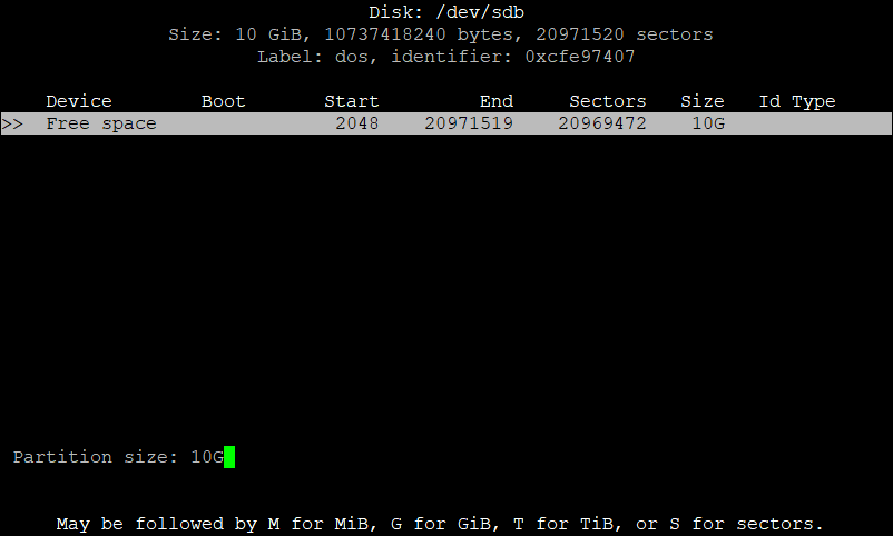 Creating A New Partition