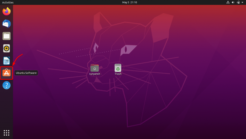 Launch Ubuntu Software
