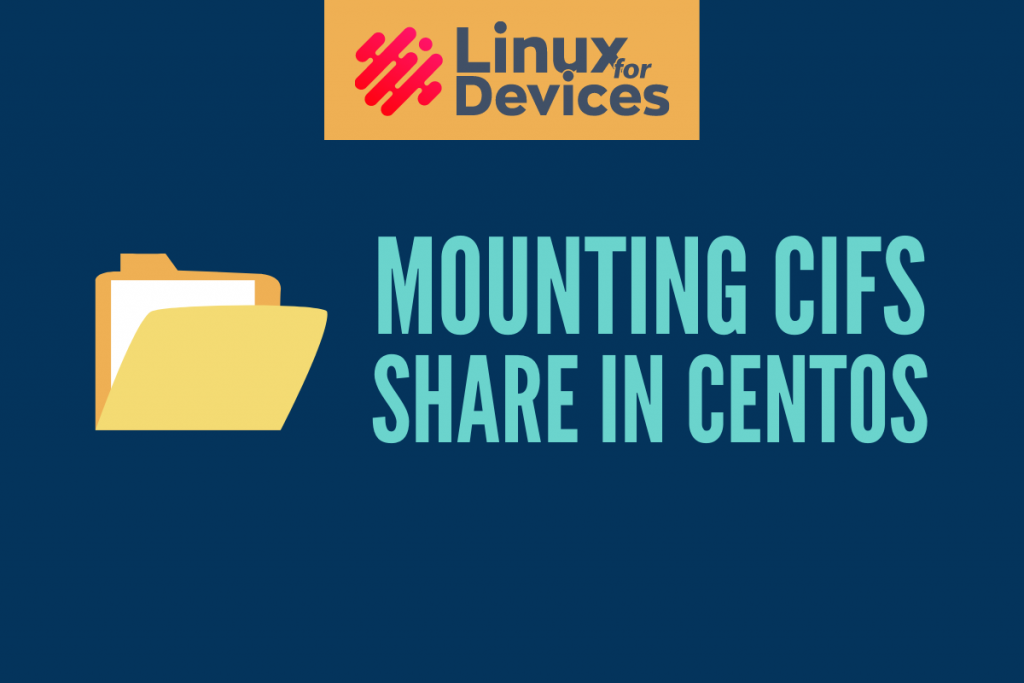 Mounting Cifs Share In CentOS