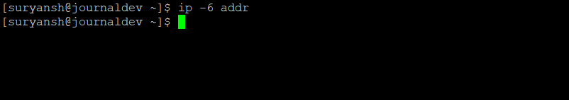 No Output When IPv6 Disabled 1