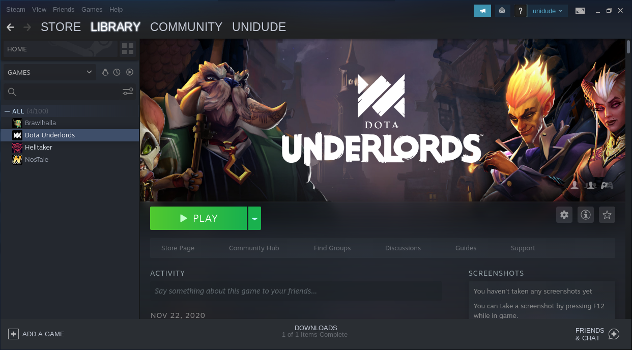 Ready to play game in Steam