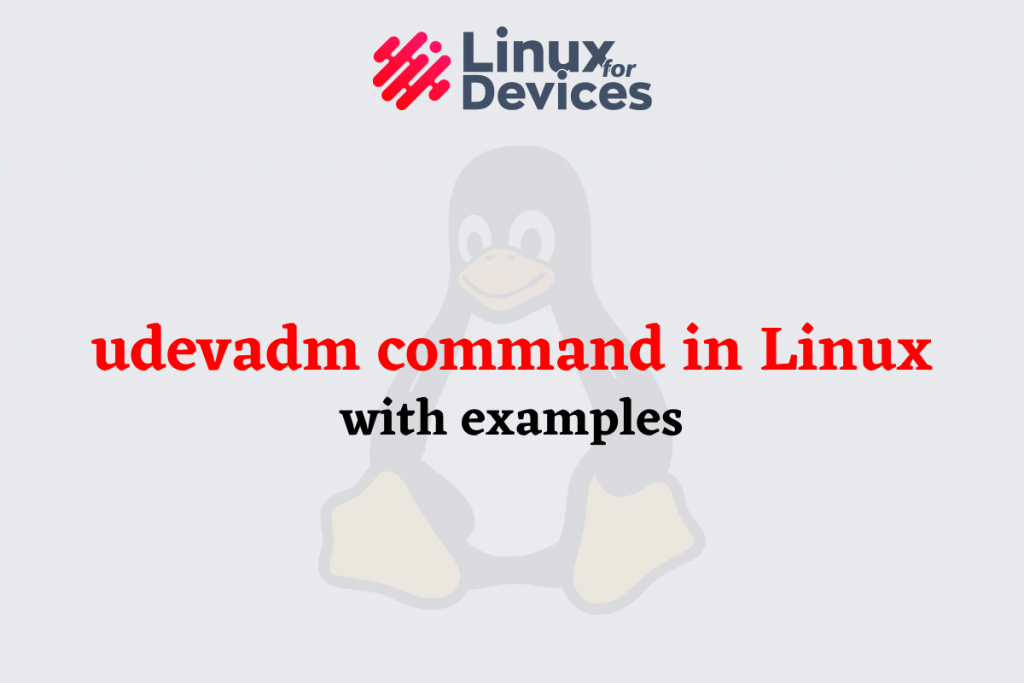 Basics Of Udevadm Command In Linux
