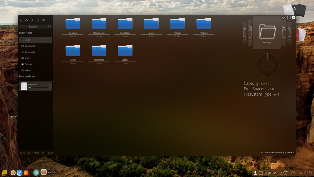 ExternOS File Explorer