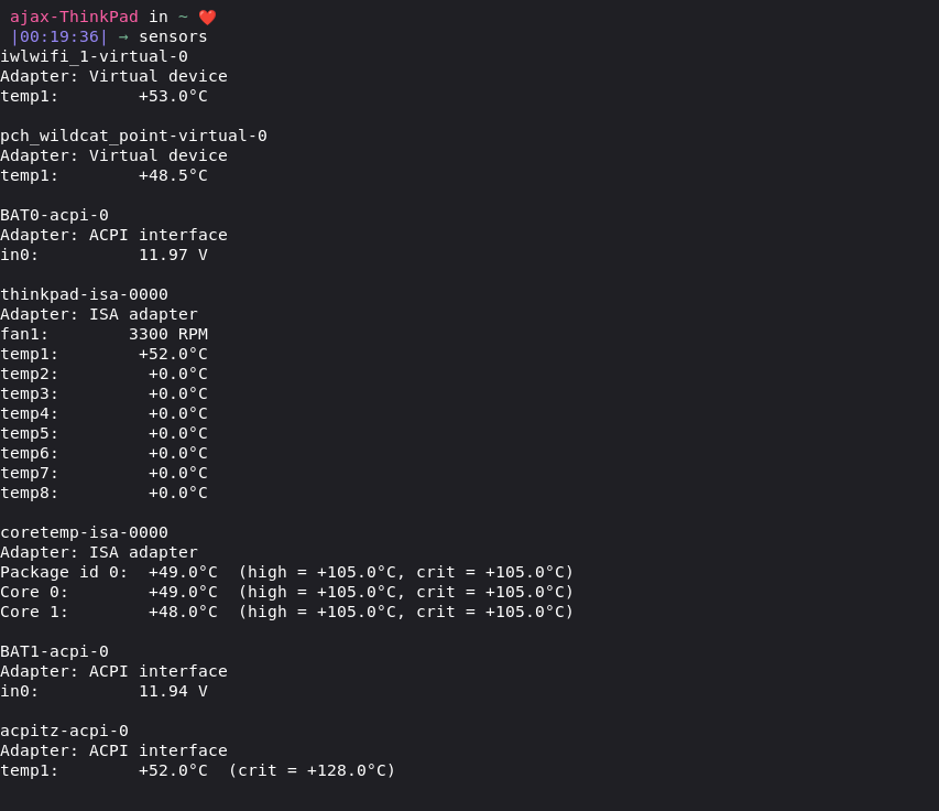 check CPU and GPU temperatures on Linux