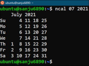How to use the cal command in Linux? - LinuxForDevices