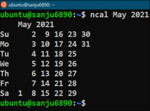 How to use the cal command in Linux? - LinuxForDevices
