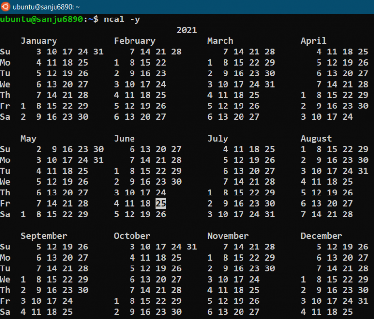 How to use the cal command in Linux? - LinuxForDevices