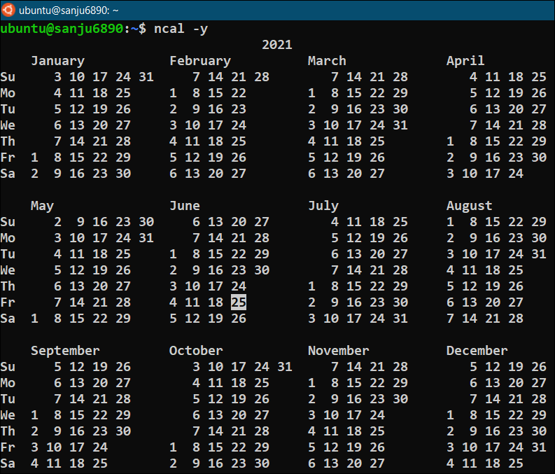 Output Ncal Y