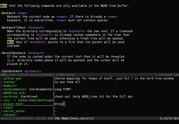 Nerdtree Extension Vim