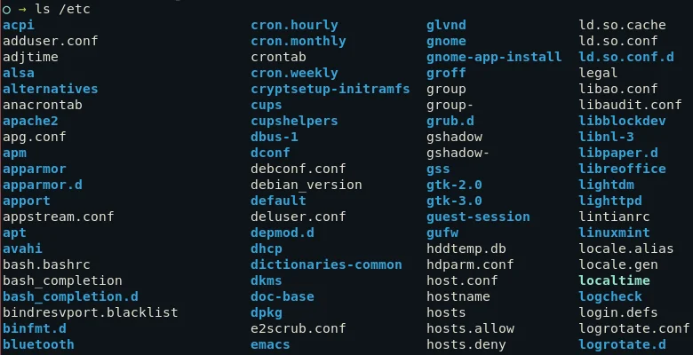 Etc Directory