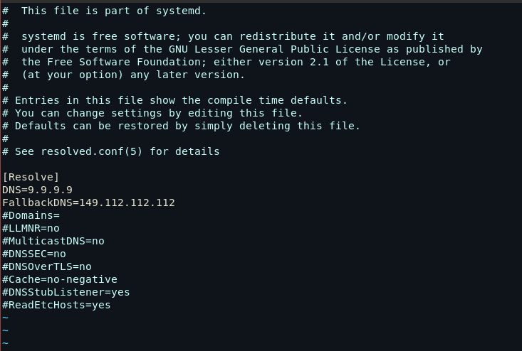 Systemd Resolved.conf 