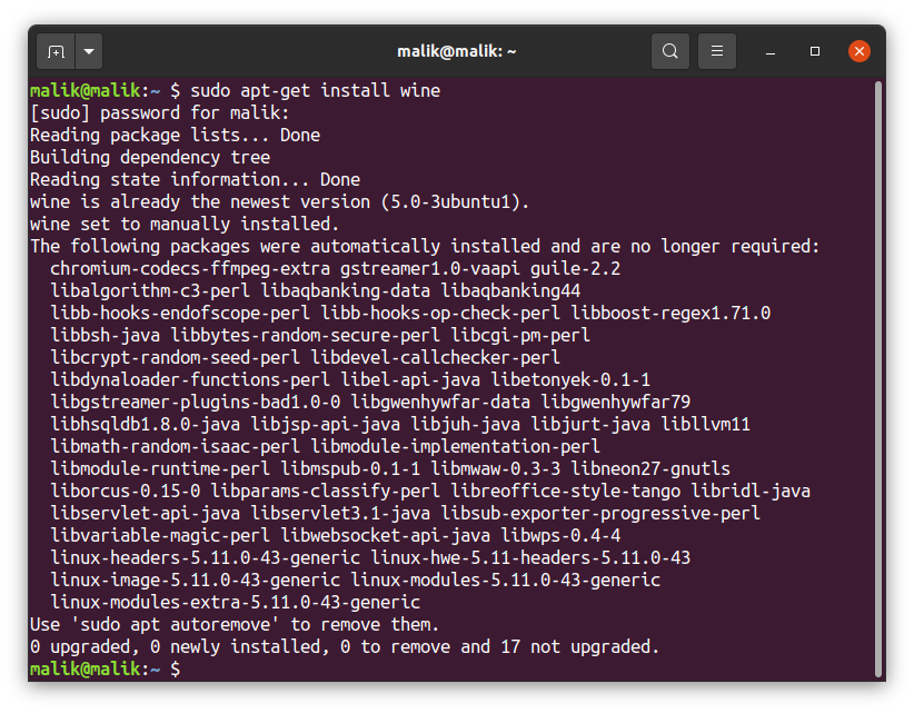 Installing Wine Using Terminal