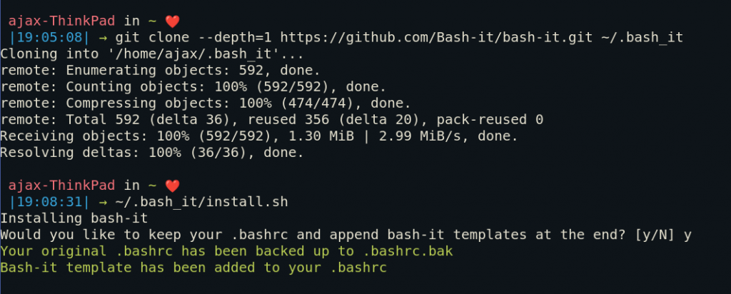 Bash It Install