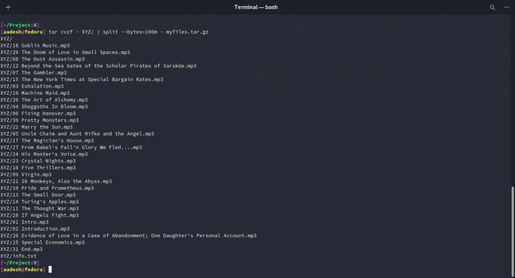 Split Tar Archives Into Multiple Parts of Specific Size LinuxForDevices