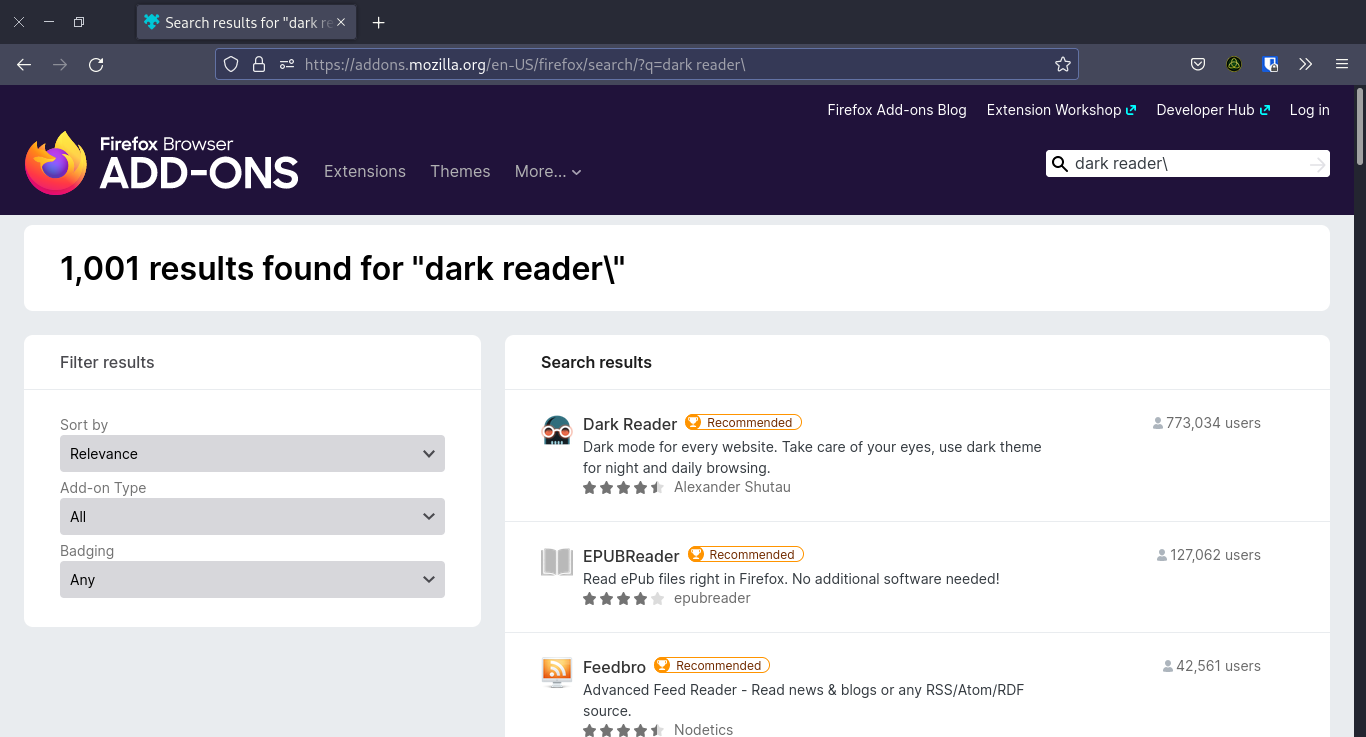 Enable Dark Theme to Google Search in the Firefox - LinuxForDevices