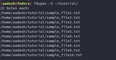 fdupes - Find and delete duplicate files in Linux