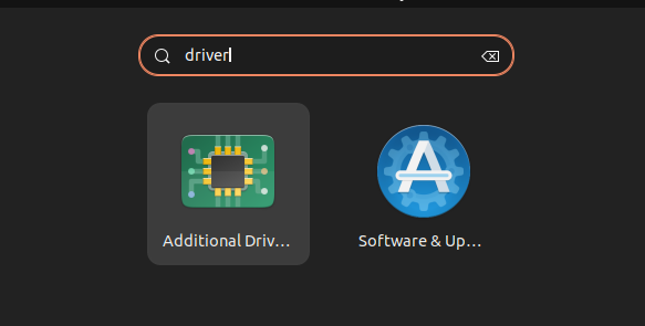 Additional Drivers Ubuntu