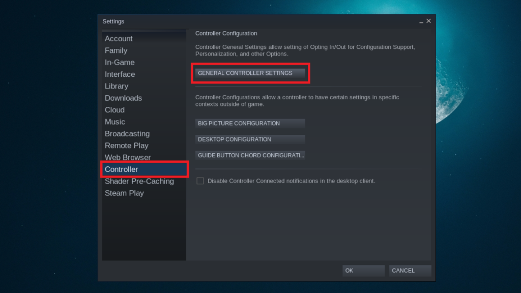 Steam Settings