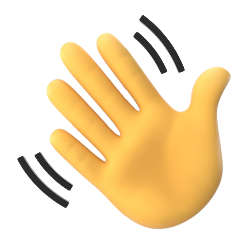 waving emoji 3d