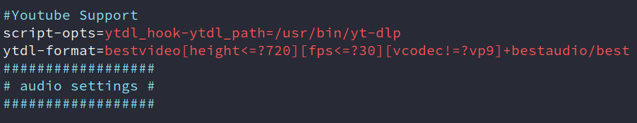 Add Youtube Support In Your Config Files